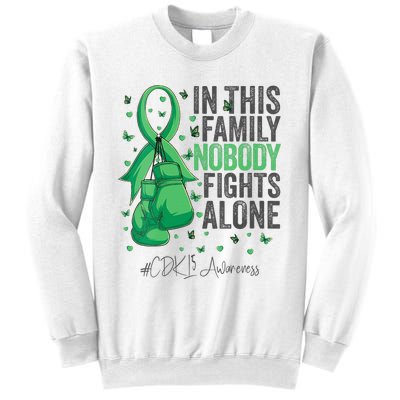 Green Ribbon Survivor Fighter CDKL5 Awareness VNeck Sweatshirt