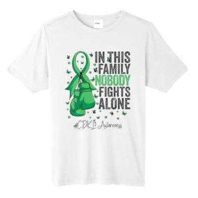 Green Ribbon Survivor Fighter CDKL5 Awareness VNeck Tall Fusion ChromaSoft Performance T-Shirt