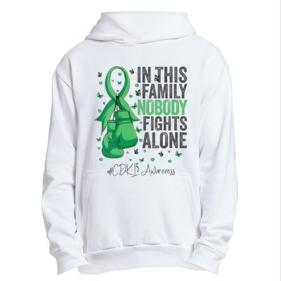 Green Ribbon Survivor Fighter CDKL5 Awareness VNeck Urban Pullover Hoodie