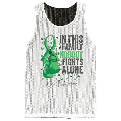 Green Ribbon Survivor Fighter CDKL5 Awareness VNeck Mesh Reversible Basketball Jersey Tank