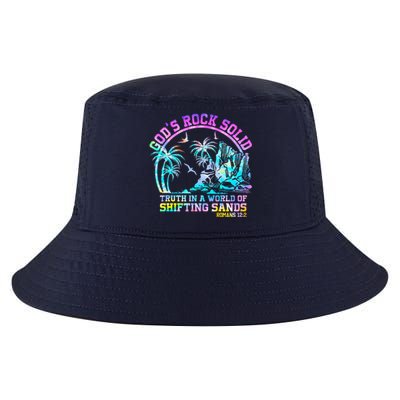 GodS Rock Solid Breaker Rock Beach Vbs 2024 Christian Cool Comfort Performance Bucket Hat