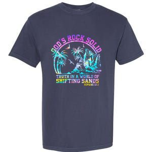 GodS Rock Solid Breaker Rock Beach Vbs 2024 Christian Garment-Dyed Heavyweight T-Shirt