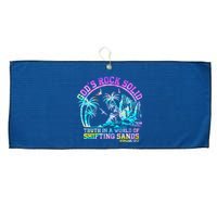 GodS Rock Solid Breaker Rock Beach Vbs 2024 Christian Large Microfiber Waffle Golf Towel