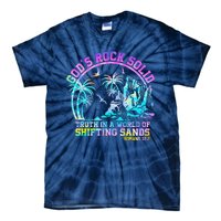 GodS Rock Solid Breaker Rock Beach Vbs 2024 Christian Tie-Dye T-Shirt