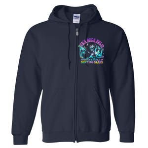 GodS Rock Solid Breaker Rock Beach Vbs 2024 Christian Full Zip Hoodie