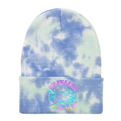 GodS Rock Solid Breaker Rock Beach Vbs 2024 Christian Tie Dye 12in Knit Beanie