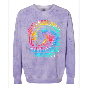 Gods Rock Solid Breaker Rock Beach Vbs 2024 Christian Gift Colorblast Crewneck Sweatshirt