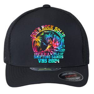 Gods Rock Solid Breaker Rock Beach Vbs 2024 Christian Gift Flexfit Unipanel Trucker Cap