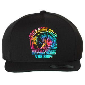 Gods Rock Solid Breaker Rock Beach Vbs 2024 Christian Gift Wool Snapback Cap