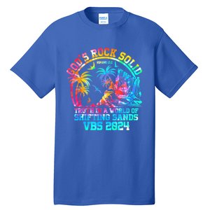 Gods Rock Solid Breaker Rock Beach Vbs 2024 Christian Gift Tall T-Shirt