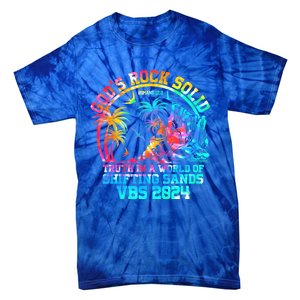 Gods Rock Solid Breaker Rock Beach Vbs 2024 Christian Gift Tie-Dye T-Shirt