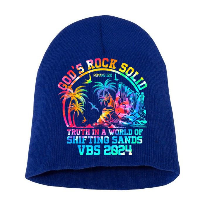 Gods Rock Solid Breaker Rock Beach Vbs 2024 Christian Gift Short Acrylic Beanie