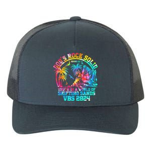 Gods Rock Solid Breaker Rock Beach Vbs 2024 Christian Gift Yupoong Adult 5-Panel Trucker Hat