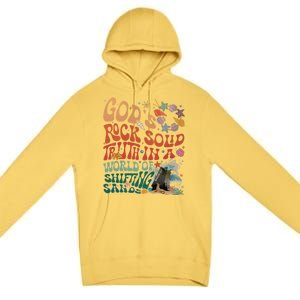 Gods Rock Solid Truth In A World Vbs 2024 Breaker Rock Beach Gift Premium Pullover Hoodie