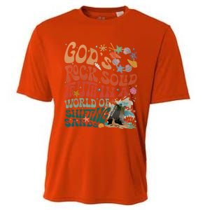 Gods Rock Solid Truth In A World Vbs 2024 Breaker Rock Beach Gift Cooling Performance Crew T-Shirt