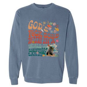 Gods Rock Solid Truth In A World Vbs 2024 Breaker Rock Beach Gift Garment-Dyed Sweatshirt