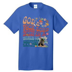 Gods Rock Solid Truth In A World Vbs 2024 Breaker Rock Beach Gift Tall T-Shirt