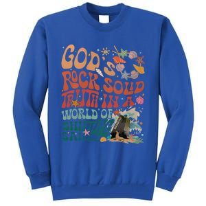 Gods Rock Solid Truth In A World Vbs 2024 Breaker Rock Beach Gift Tall Sweatshirt