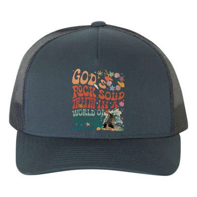 Gods Rock Solid Truth In A World Vbs 2024 Breaker Rock Beach Gift Yupoong Adult 5-Panel Trucker Hat