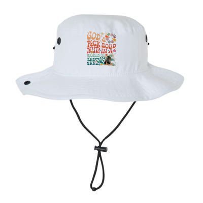 Gods Rock Solid Truth In A World Vbs 2024 Breaker Rock Beach Gift Legacy Cool Fit Booney Bucket Hat