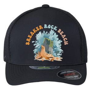 GodS Rock Solid Breaker Rock Beach Vbs 2024 Christian Gift Flexfit Unipanel Trucker Cap