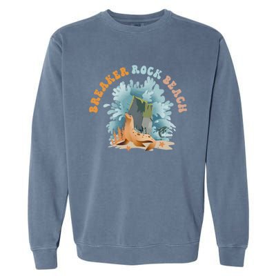 GodS Rock Solid Breaker Rock Beach Vbs 2024 Christian Gift Garment-Dyed Sweatshirt