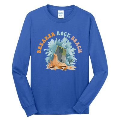 GodS Rock Solid Breaker Rock Beach Vbs 2024 Christian Gift Tall Long Sleeve T-Shirt