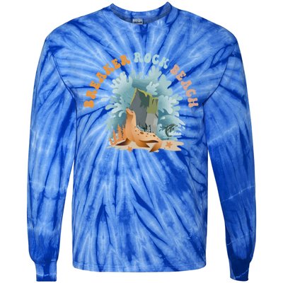 GodS Rock Solid Breaker Rock Beach Vbs 2024 Christian Gift Tie-Dye Long Sleeve Shirt