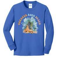 GodS Rock Solid Breaker Rock Beach Vbs 2024 Christian Gift Kids Long Sleeve Shirt