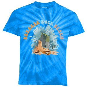 GodS Rock Solid Breaker Rock Beach Vbs 2024 Christian Gift Kids Tie-Dye T-Shirt