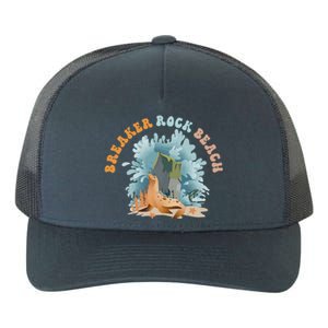 GodS Rock Solid Breaker Rock Beach Vbs 2024 Christian Gift Yupoong Adult 5-Panel Trucker Hat