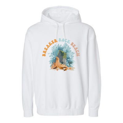 GodS Rock Solid Breaker Rock Beach Vbs 2024 Christian Gift Garment-Dyed Fleece Hoodie