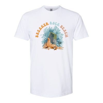 GodS Rock Solid Breaker Rock Beach Vbs 2024 Christian Gift Softstyle CVC T-Shirt