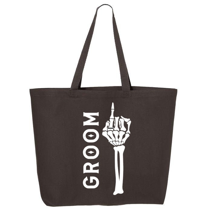 Groom Retro Skeleton Hand Gothic Bachelorette Party 25L Jumbo Tote