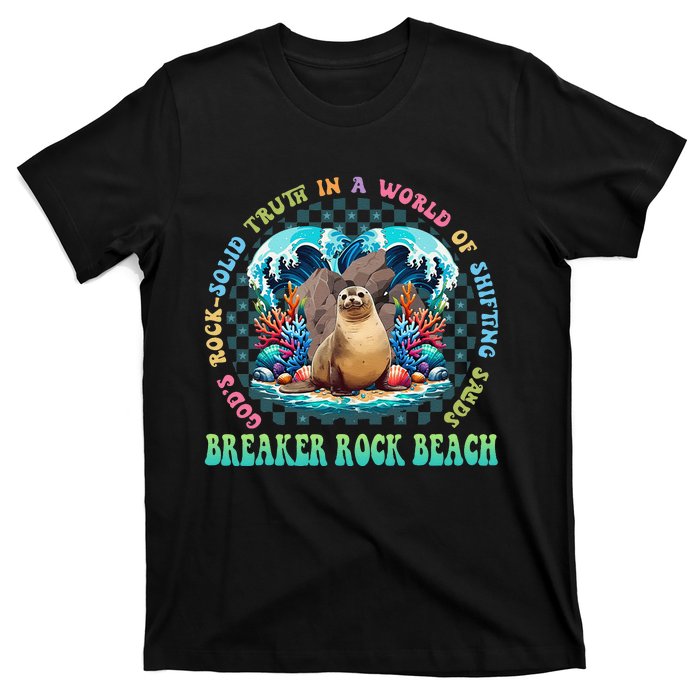 Gods Rock Solid Truth In A World Breaker Rock Beach Vbs 2024 Gift T-Shirt