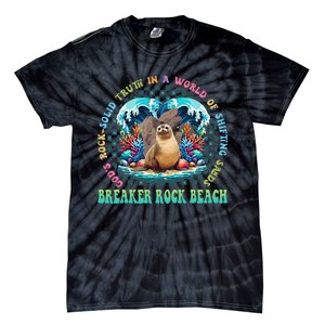 Gods Rock Solid Truth In A World Breaker Rock Beach Vbs 2024 Gift Tie-Dye T-Shirt