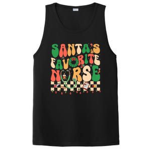 Groovy Retro SantaS Favorite Nurse Christmas Rn New Nurse Meaningful Gift PosiCharge Competitor Tank