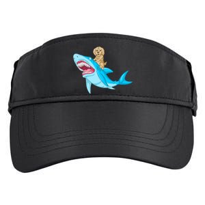 Goldendoodle Riding Shark Adult Drive Performance Visor