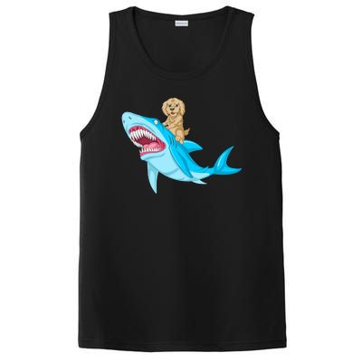 Goldendoodle Riding Shark PosiCharge Competitor Tank