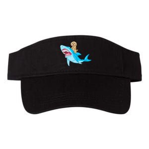 Goldendoodle Riding Shark Valucap Bio-Washed Visor