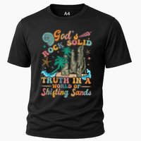 GodS Rocks Solid Breaker Rock Beach Vbs 2025 Christian Gift Cooling Performance Crew T-Shirt