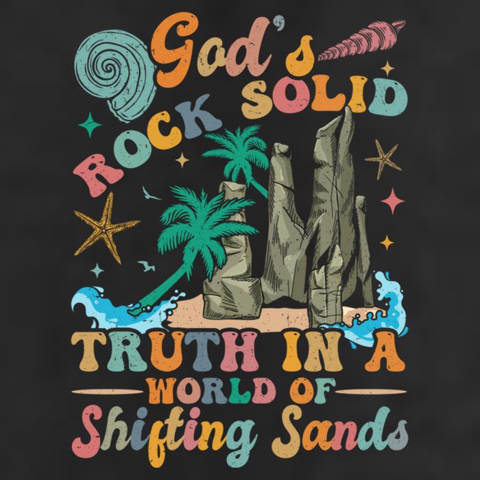 GodS Rocks Solid Breaker Rock Beach Vbs 2025 Christian Gift Adult Drive Performance Visor