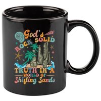 GodS Rocks Solid Breaker Rock Beach Vbs 2025 Christian Gift 11oz C Handle Ceramic Mug