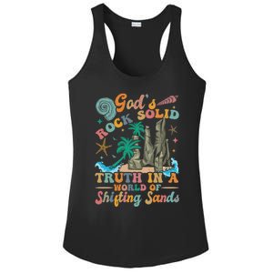 GodS Rocks Solid Breaker Rock Beach Vbs 2025 Christian Gift Ladies PosiCharge Competitor Racerback Tank