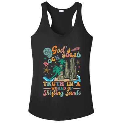 GodS Rocks Solid Breaker Rock Beach Vbs 2025 Christian Gift Ladies PosiCharge Competitor Racerback Tank