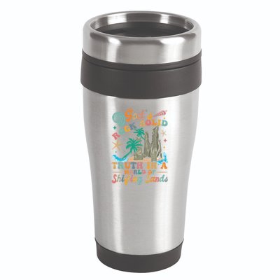 GodS Rocks Solid Breaker Rock Beach Vbs 2025 Christian Gift 16oz Travel Tumbler