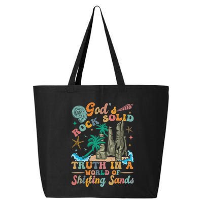 GodS Rocks Solid Breaker Rock Beach Vbs 2025 Christian Gift 25L Jumbo Tote