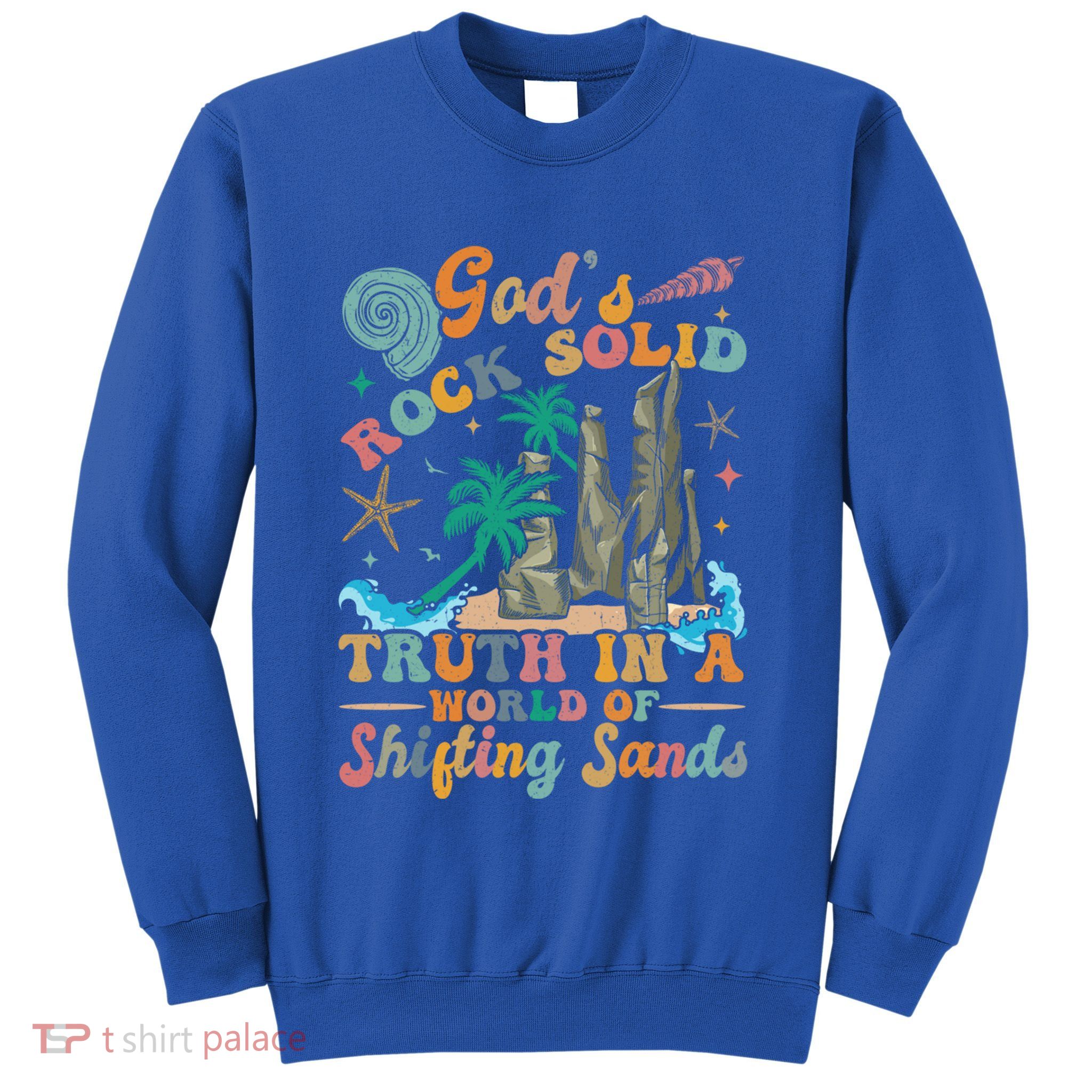 GodS Rocks Solid Breaker Rock Beach Vbs 2025 Christian Gift Sweatshirt