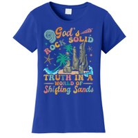 GodS Rocks Solid Breaker Rock Beach Vbs 2025 Christian Gift Women's T-Shirt