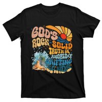 GodS Rock Solid Breaker Rock Beach Vbs 2024 Christian T-Shirt